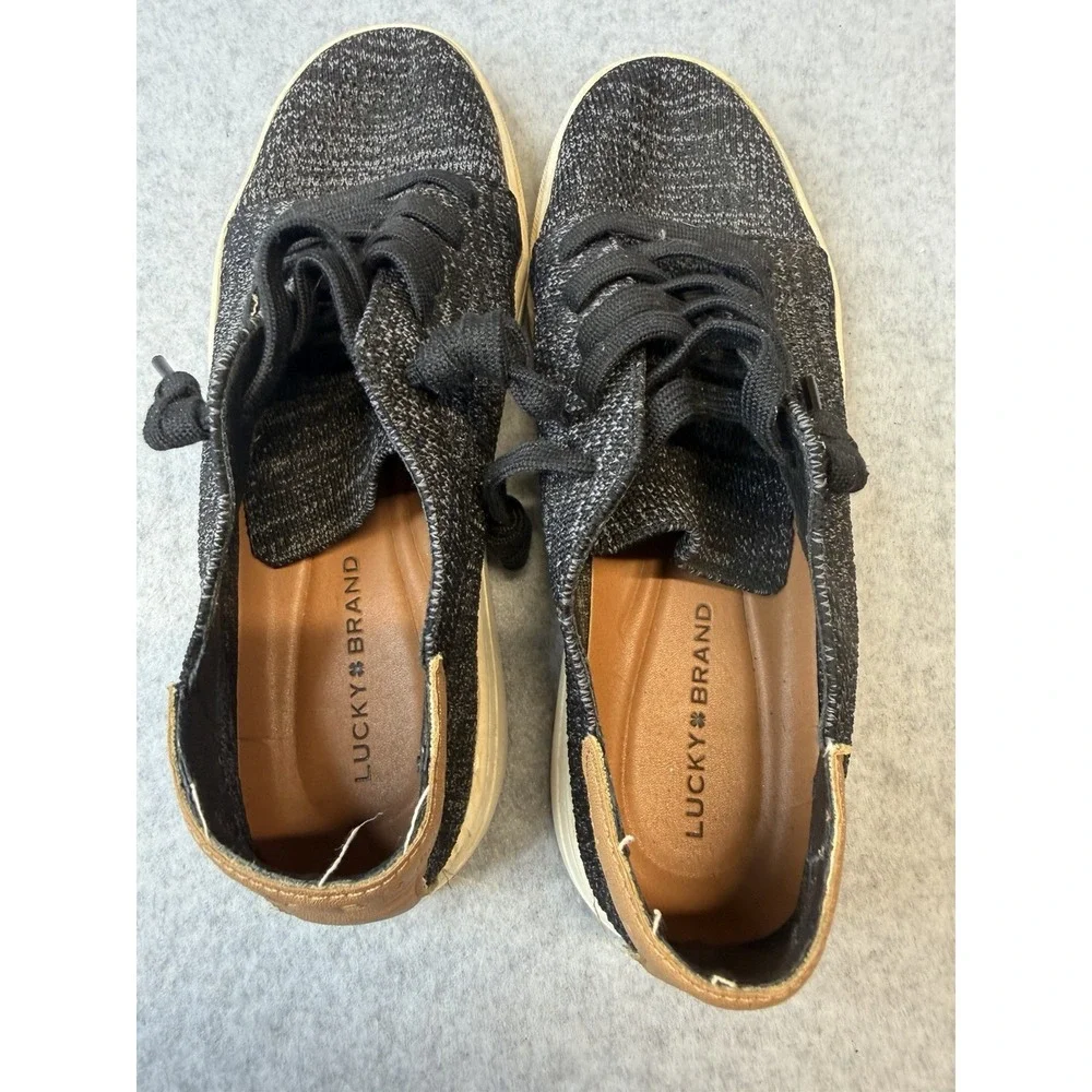 Lucky Brand Women's LK-Leigan Sneakers - Two Tone Black/Brown - US Size 6